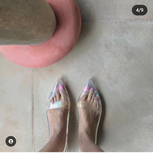 Heavenly Jelly classic sleek clear flats - Picture 4 of 5